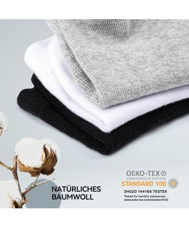 Buy Eksher Sneaker Socks - 10 Pairs Anti-Sweat Breathable Running Socks for Men & Women | Black & White Cotton Sports Socks (35-38) - International Shipping Available - Buy Online on GoSupps.com