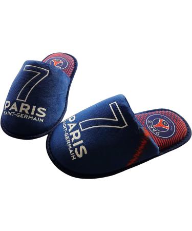 Buy PSG Slippers Official Collection | Paris Saint Germain 46 EU Blue - International Shipping Available - Buy Online on GoSupps.com