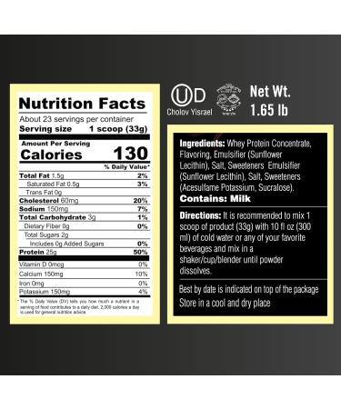 French Vanilla Protein Powder. 25g Protein Shake for Post Workout Recovery Smoothie & Baking. Gluten & Sugar Free Highly Kosher Amino Acids (5.5g BCAA 2.7g Leucine) 1.65lbs 23 Servings Creamy French Vanilla - Buy Online on GoSupps.com