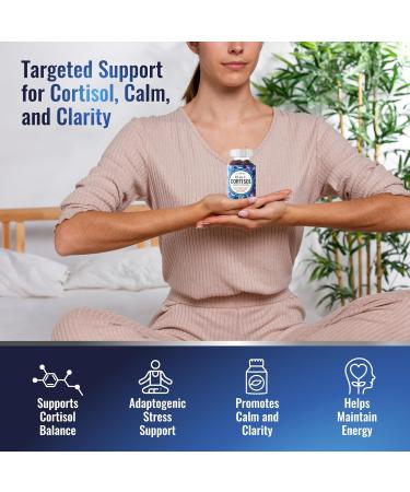 Cortisol Gummies for Women Men - 13-in-1 High Cortisol Reducer with Ashwagandha Magnesium L-theanine Rhodiola Rosea - Daily Cortisol Detox Manager for Stress Focus Support - Vegan Sugar Free 60 Count (Pack of 1) - Buy Online on GoSupps.com