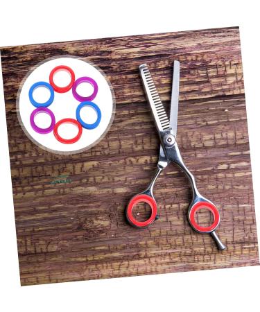 MipCase 12-Piece Colorful Finger Polling Accessories Set | Beauty & Hairdressing Scissors Rings & Inserts | Ideal for Pets & Hair Styling - Buy Online on GoSupps.com