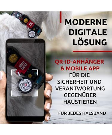 Shop Waudog Nylon Dog Collar - Adjustable for Large & Medium Dogs | Durable Stylish and Comfortable - 24-40 cm Length - Buy Online on GoSupps.com