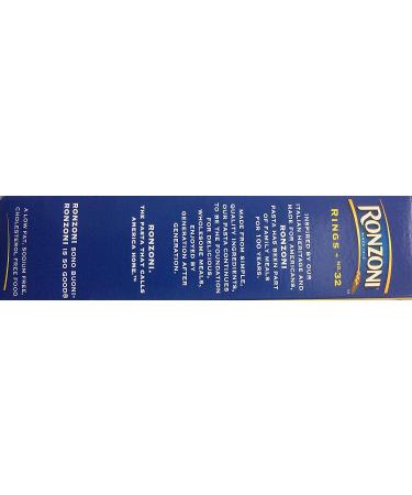 Ronzoni Rings Macaroni 16 Oz. Pack Of 3 - Enriched Non GMO Pasta - Buy Online on GoSupps.com