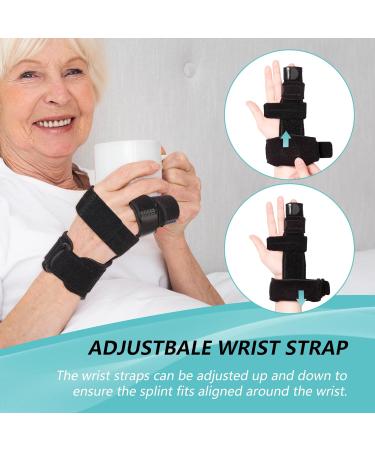 Pinky Finger Splint & Boxer Fracture Brace | Adjustable 2-Finger Support for Arthritis Tendonitis & Mallet Finger (L/XL) - Shop Internationally - Buy Online on GoSupps.com