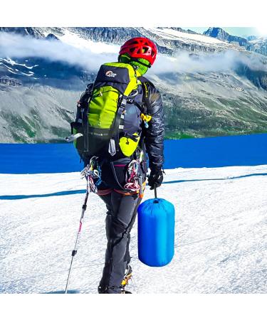 OBTANIM Portable Waterproof Camping Sleeping Bag for Adults & Kids - 4 Seasons - Ideal for Backpacking, Hiking, Mountaineering - Indoor/Outdoor Use - Blue - Buy Online on GoSupps.com