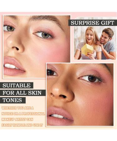 JunKuJK 4PCS Liquid Blush Soft Cream Face Blush Moisturizing Matte Blendable Blush Stick Makeup Set for Cheeks & Lip & Eye - Buy Online on GoSupps.com