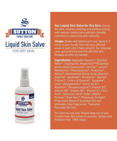Premium Spray-On Liquid Skin Salve - Fast Absorbing Formula for Dry, Itchy, and Irritated Skin - Buy Online on GoSupps.com