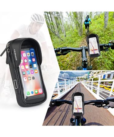 Hasagei Waterproof Bicycle Phone Holder | Two-Year Guarantee | TPU Touchscreen for Smartphones Under 6.5 Inches - Buy Online on GoSupps.com