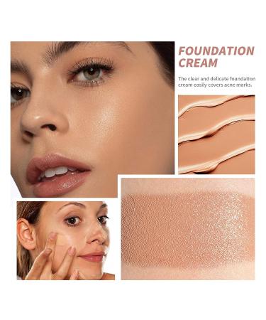 Rosarden Cream Foundation Palette - Full Coverage Matte Finish - Long Lasting Waterproof Formula - Suitable for All Skin Types 03 - Buy Online on GoSupps.com