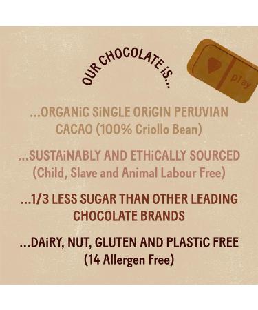 PLAYin CHOC JustChoc Vegan Chocolate Award-Winning Organic And Dairy Free Chocolate Organic Peruvian Cacao Vegan Chocolate Gifts Lactose Free Chocolate Bar (M*lk 60g) M*lk 60 g (Pack of 1) - Buy Online on GoSupps.com