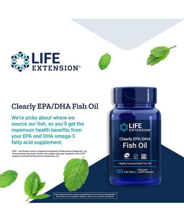 Shop Life Extension Clearly EPADHA Fish Oil - 120 Softgels for Optimal Health - Buy Online on GoSupps.com