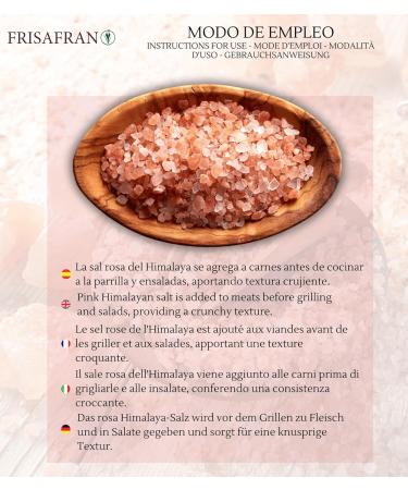 FRISAFRAN | Himalayan Pink Salt Coarse 1kg | grain salt | 100% natural and unrefined | High mineral content | Origin Pa - Buy Online on GoSupps.com