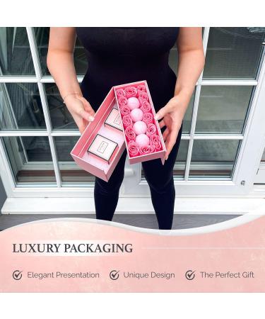 Empire 20pcs Scented Candles & Bath Bombs Set - Birthday Gifts for Her with Rose Soap Flowers - Buy Online on GoSupps.com