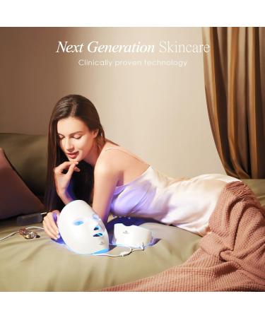 Project E Beauty LED Light Therapy Mask | Photon Skin Rejuvenation Face & Neck Mask | 7 Colors LED Face Mask | Anti Aging | Dark Spot & Acne Scar | Brightening Skincare Mask - Buy Online on GoSupps.com