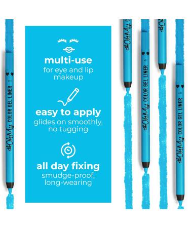 Lamel Oh My Color Gel Eye Liner - Long-Lasting, Waterproof & High Pigmented - Hypoallergenic, Fragrance-Free - Professional Look - Cruelty Free - N.401 Blue - Buy Online on GoSupps.com