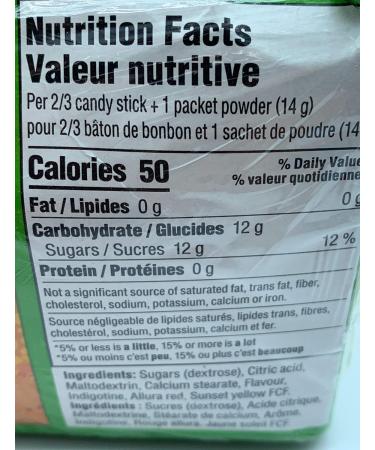 FUN DIP - CHERRY ORANGE & GRAPE - 36 Packets of Individually Wrapped Stick 'm & Lik 'm Candy Stick Fun - Buy Online on GoSupps.com