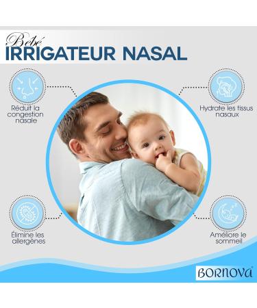 Bornova Nasal Spray for Kids - BPA-Free Saline Nasal Douche & Rinse - Nose Cleaner for Babies & Toddlers - Pack of 4 - Buy Online on GoSupps.com