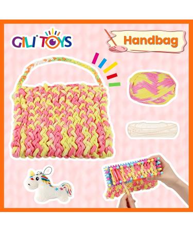 GILI Weaving Loom Kit - Adjustable Knitting Set for Kids 7-11 Years - Arts and Crafts Toy for Girls - Creative Gift Idea - Buy Online on GoSupps.com