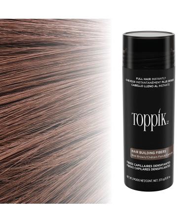 Toppik Hair Building Fibers - Medium Brown 0.97 oz (27.5 g) | Thinning Hair Solution - Buy Online on GoSupps.com