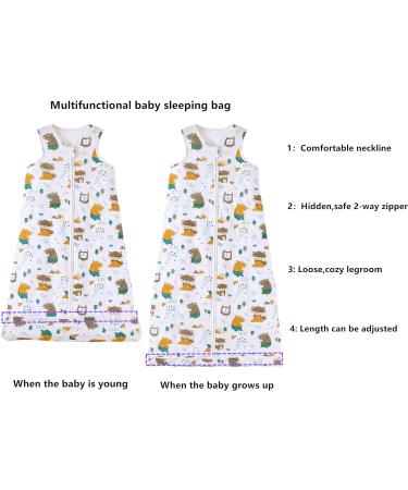 Chilsuessy Toddler Sleeping Bag 2.5 tog - 130cm/4-5 Years - Jungle Animals - Buy Online on GoSupps.com