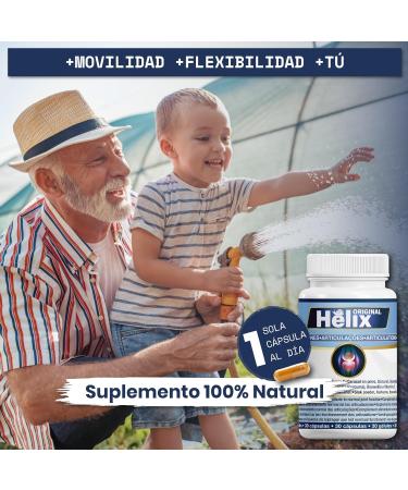 Helix Original - Natural Supplement for Joint Pain | With Snail Extract Turmeric And Boswellia | Lactose Free Gluten Free | 2 units (60 capsules) - Buy Online on GoSupps.com