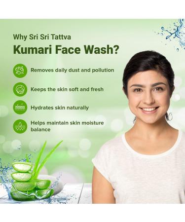 Sri Sri Tattva Kumari Face Wash - Refreshing 60ml Pack of 4 for Rejuvenated Skin | International Shipping - Buy Online on GoSupps.com