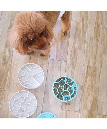 8 Inch Slow Feeder Bowl for Dogs and Cats - Anti-Gulping Healthy Eating Design - Ideal for Small to Medium Pets - Primary Color - Buy Online on GoSupps.com