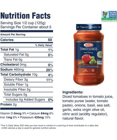 Barilla Premium Pasta Sauce Variety Pack - Tomato & Basil/Traditional Tomato 24oz Jar (4 Pack) - No Added Sugar or Artificial Ingredients - Non-GMO, Gluten Free, Kosher - Buy Online on GoSupps.com