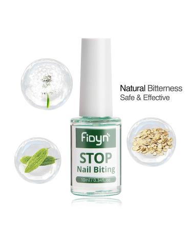 Fidyn No Bite Nail Polish - Nail Biting Treatment and Thumb Sucking Prevention - 10ml/0.34 fl. oz - Buy Online on GoSupps.com