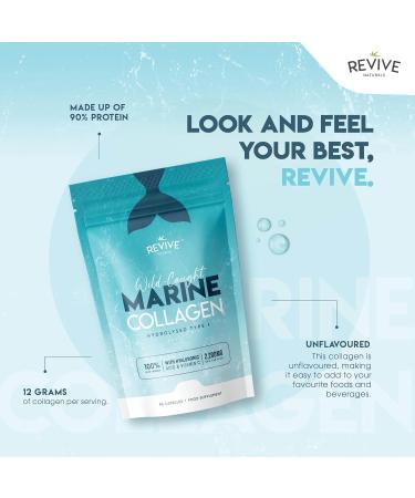 Marine Collagen Capsules 2400mg - with Hyaluronic Acid & Vitamin C - 90 Capsules - Premium Complex for Skin Joints & Hair for Women & Men Resealable and Recyclable Pouch by Alpha01 1 count (Pack of 90) - Buy Online on GoSupps.com