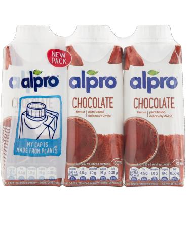 Alpro Long Life Soya Chocolate Drinks 5 Pack 15 Cartons 3 x 250ml - Buy Online on GoSupps.com