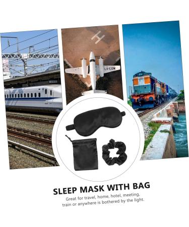 Yardenfun 3pi ces Masque de Sommeil Cache- il Bandeau avec lastiques pour Yeux Ensemble Pochette Cordon - Buy Online on GoSupps.com