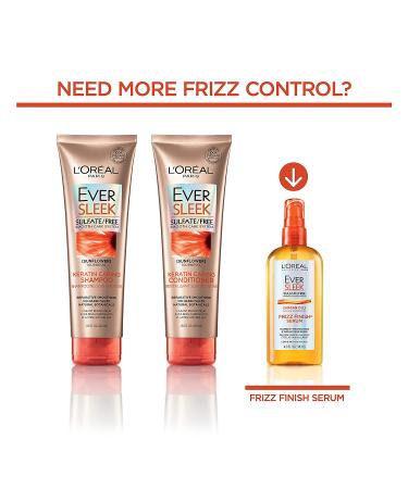L'Oreal EverSleek Sulfate Free Keratin Conditioner with Sunflower Oil - 8.5 Fl Oz - Buy Online on GoSupps.com