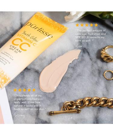 Youth Glow Vitamin C CC Cream SPF 50 - Lightweight Radiance & Sun Protection - Buy Online on GoSupps.com