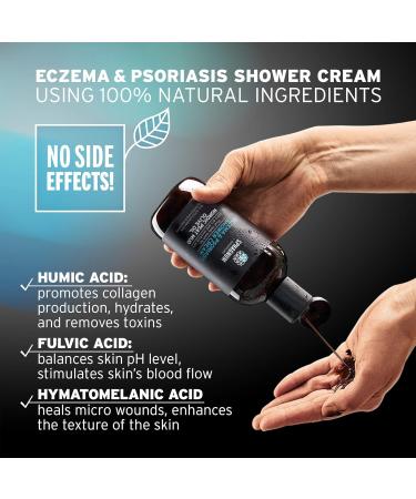 Psoriasis Body Wash - Soothing Peat Mud & Olive Oil for Dry Itchy Skin | 8.45 oz | International Shipping Available - Buy Online on GoSupps.com