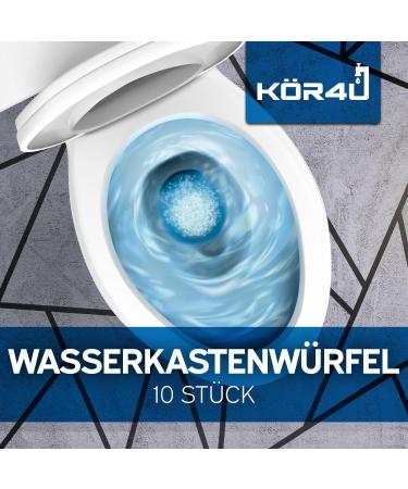 K r4U Water Box Cubes - 10 Eco-Friendly Cleaning Tabs for Fresh Cistern Water - Made in Germany - Buy Online on GoSupps.com