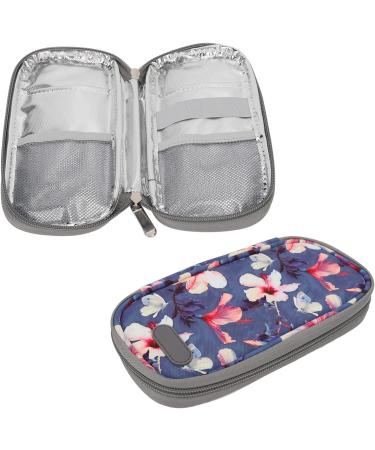 Portable Insulin Cooler Bag for Diabetic Travel - Begonia Flower Design - Buy Online on GoSupps.com