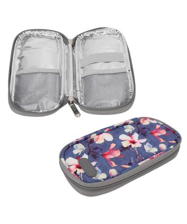 Diabetic Insulin Cooler Bag - Portable Travel Case for Insulin Pen Supplies (Begonia Flower) - Buy Online on GoSupps.com