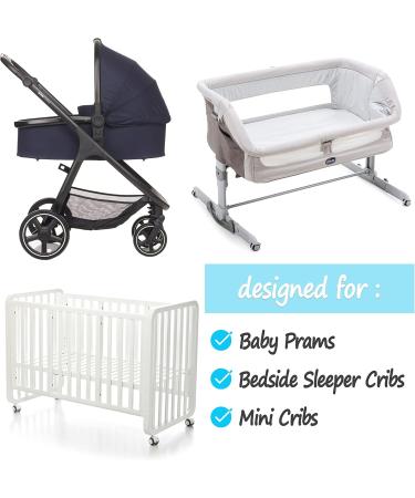 Buy Bisoo 37x80 / 40x80 Fertilizer Sheet Stroller - 100% Musselin Adjustable Baking Cocks Cover for Mosesk rbe - Compatible with Julius Z llner Dreamland Alvi Fabimax - Polka Dot Print Baby Blue - Buy Online on GoSupps.com