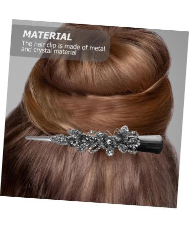 minkissy alligator hair clips rhinestone hair clips glitter hair clips hair bling hair clips for styling bill clips hair crystal duckbill clip alligator clip hairpin headgear Metal - Buy Online on GoSupps.com