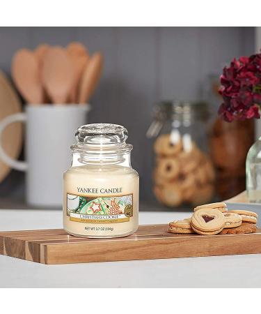 Yankee Candle Christmas Cookie Scented Candle in Glass (Small) | Up to 30 Hours Burn Time | Perfect Holiday Gift - Buy Online on GoSupps.com
