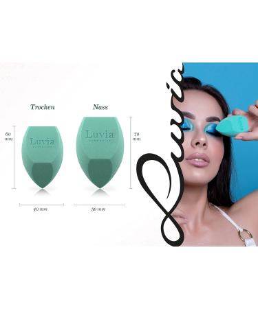 Luvia Beauty Blender Sponge Set - Pure Mint Make-Up Eggs for Face & XXL Body Blending | Flawless Finish - Buy Online on GoSupps.com