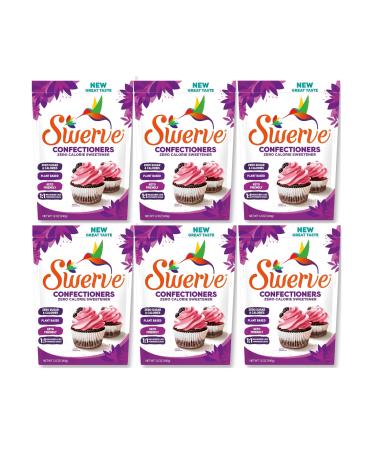Swerve Sweetener Confectioners Sugar 340 Grams Pack of 6