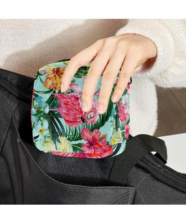 Flamingo Period Pouch - Tampon & Sanitary Napkin Storage Bag | Teen Girls First Period Gift - Buy Online on GoSupps.com