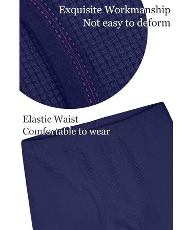 Resinta 3 Pack Boys Thermal Waffle Knit Pants - Sizes 6-7 Years - Black Gray Navy - Buy Online on GoSupps.com