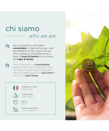 Nuvo Facial Peeling with Snail Mucin - Organic Certified Exfoliator with Evening Primrose Oil & Vitamin B5 | Made in Italy 75ml - International Shipping Available - Buy Online on GoSupps.com