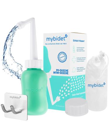 Set - wall bracket + 3.0 Mybid Po shower intimate shower with travel bag easier to press intimate cleaning with water intimate shower puerperium travel area or Popo shower