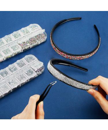 4488 Pieces Nail Art Rhinestones Crystal Flatback with Tweezers - Colorful AB Color & Clear Rhinestones for Nails, Clothes, Shoes, Bags Decoration - Buy Online on GoSupps.com