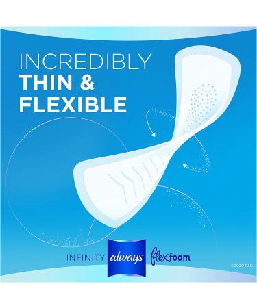 Always Infinity Feminine Pads Size 2 Heavy Flow Absorbency Multipack - 96 Count_Total with FlexFoam and Wings, Unscented - Buy Online on GoSupps.com