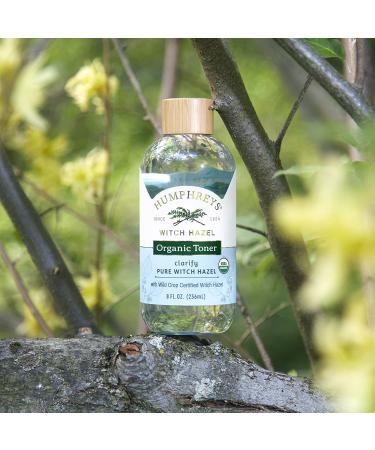 Humphrey's Organic Witch Hazel Toner - Clarify 8 fl oz (236 ml) | Natural Skincare - Buy Online on GoSupps.com